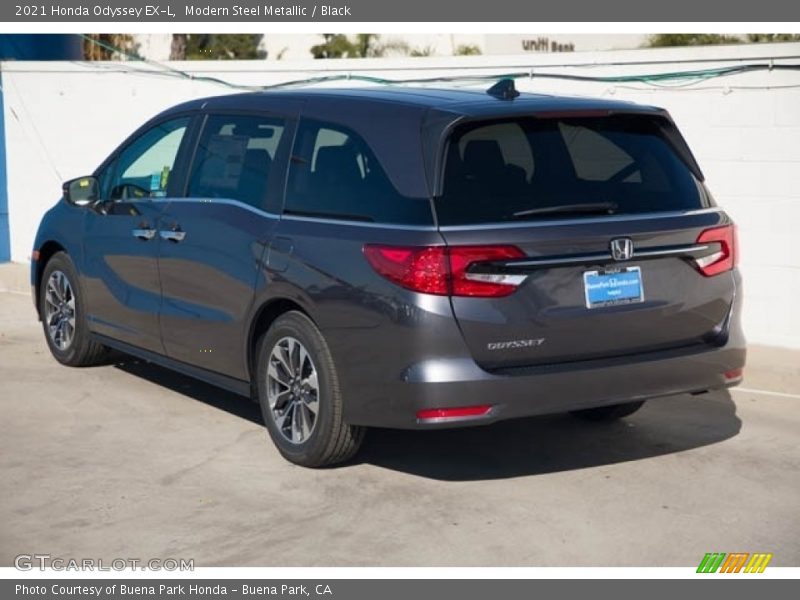 Modern Steel Metallic / Black 2021 Honda Odyssey EX-L