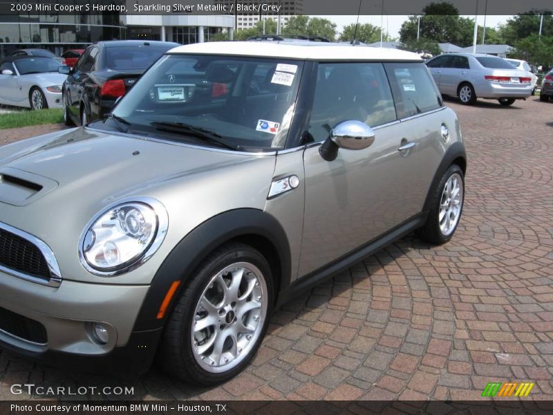 Sparkling Silver Metallic / Black/Grey 2009 Mini Cooper S Hardtop