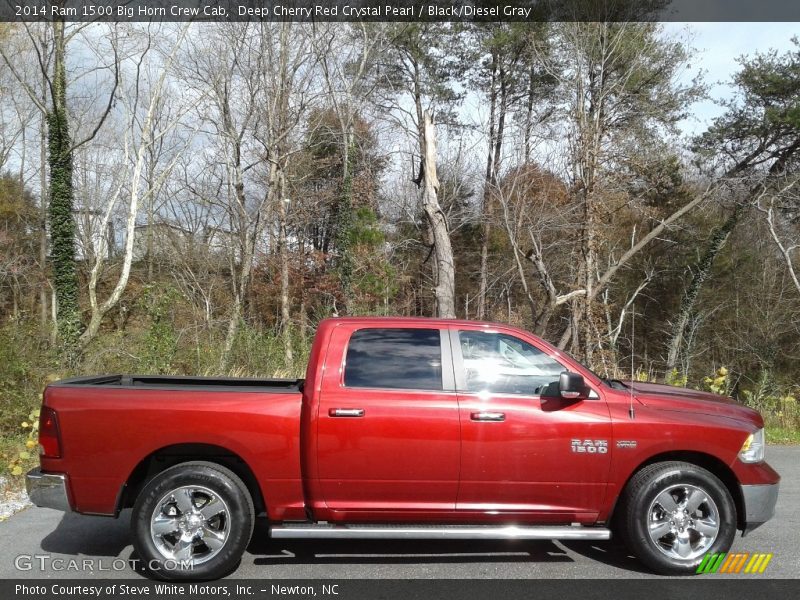 Deep Cherry Red Crystal Pearl / Black/Diesel Gray 2014 Ram 1500 Big Horn Crew Cab