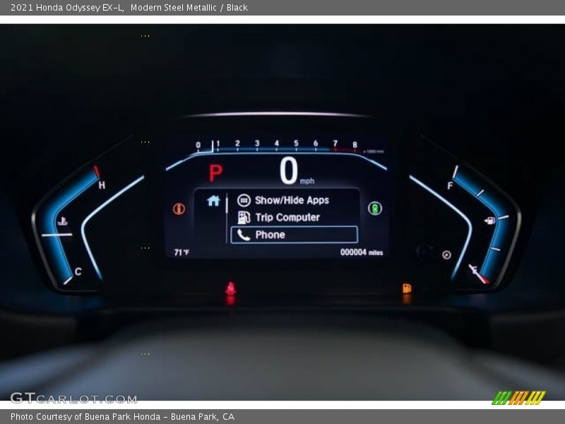 Modern Steel Metallic / Black 2021 Honda Odyssey EX-L