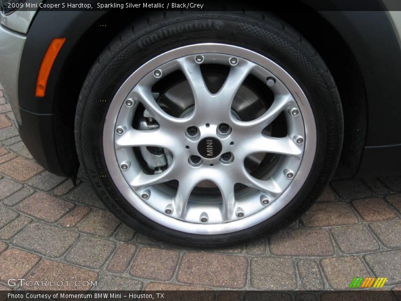 Sparkling Silver Metallic / Black/Grey 2009 Mini Cooper S Hardtop