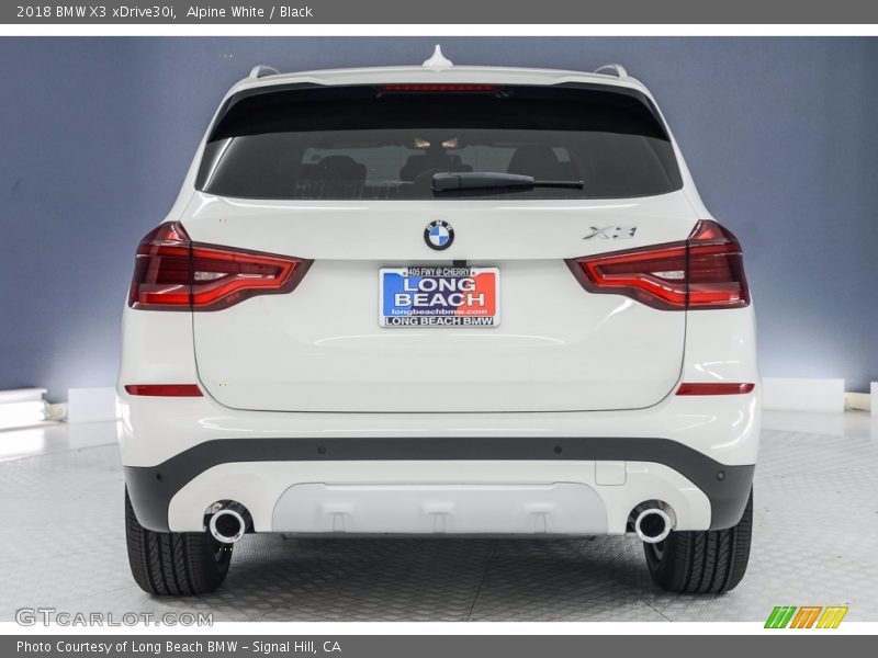 Alpine White / Black 2018 BMW X3 xDrive30i