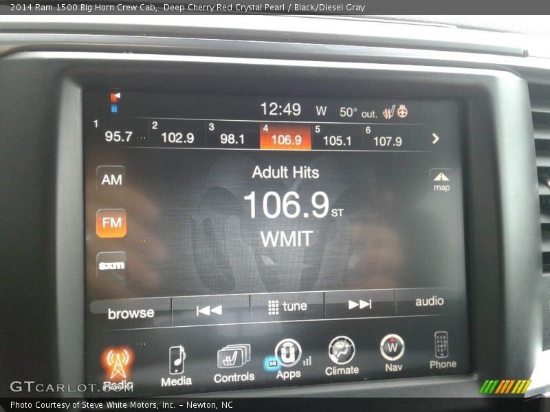 Deep Cherry Red Crystal Pearl / Black/Diesel Gray 2014 Ram 1500 Big Horn Crew Cab