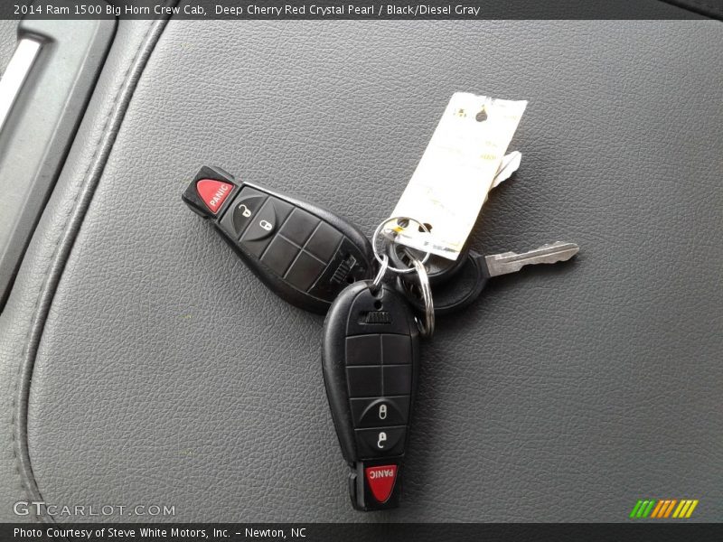 Deep Cherry Red Crystal Pearl / Black/Diesel Gray 2014 Ram 1500 Big Horn Crew Cab