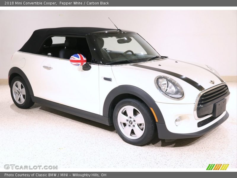 Pepper White / Carbon Black 2018 Mini Convertible Cooper
