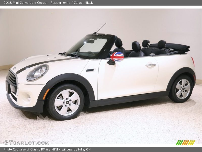 Pepper White / Carbon Black 2018 Mini Convertible Cooper