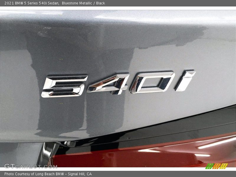 Bluestone Metallic / Black 2021 BMW 5 Series 540i Sedan