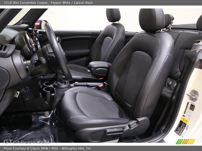 Pepper White / Carbon Black 2018 Mini Convertible Cooper