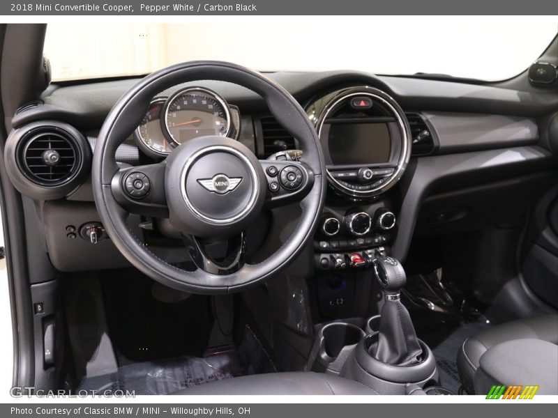 Pepper White / Carbon Black 2018 Mini Convertible Cooper
