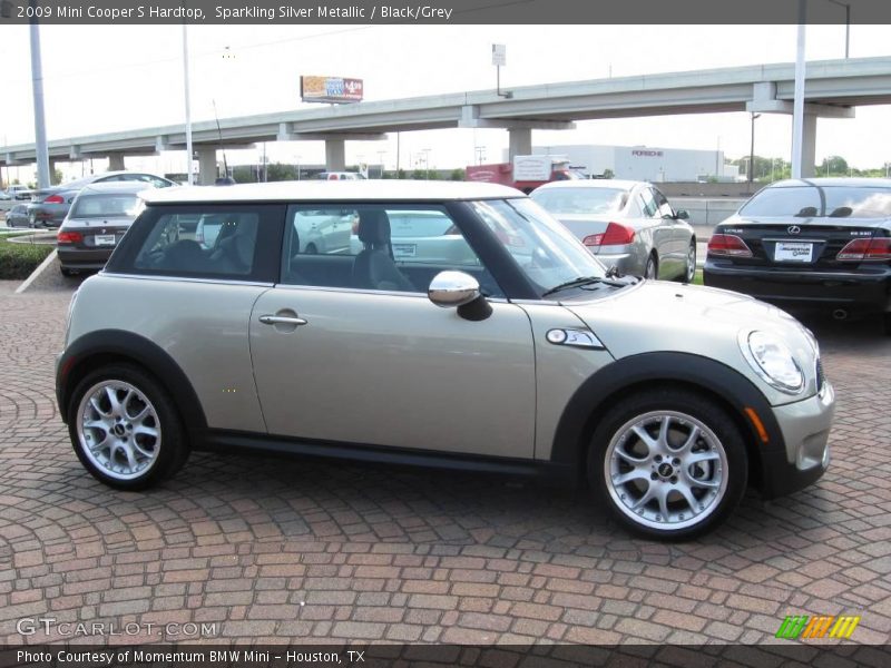 Sparkling Silver Metallic / Black/Grey 2009 Mini Cooper S Hardtop