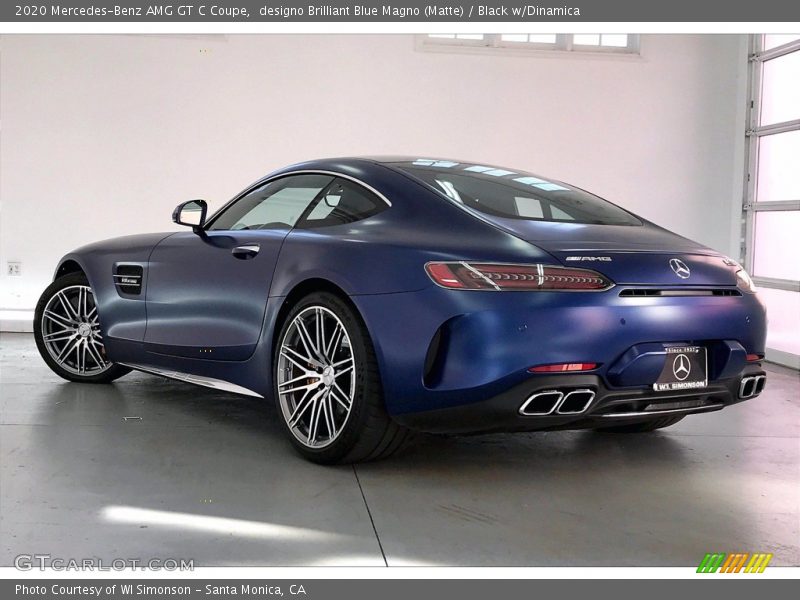 designo Brilliant Blue Magno (Matte) / Black w/Dinamica 2020 Mercedes-Benz AMG GT C Coupe