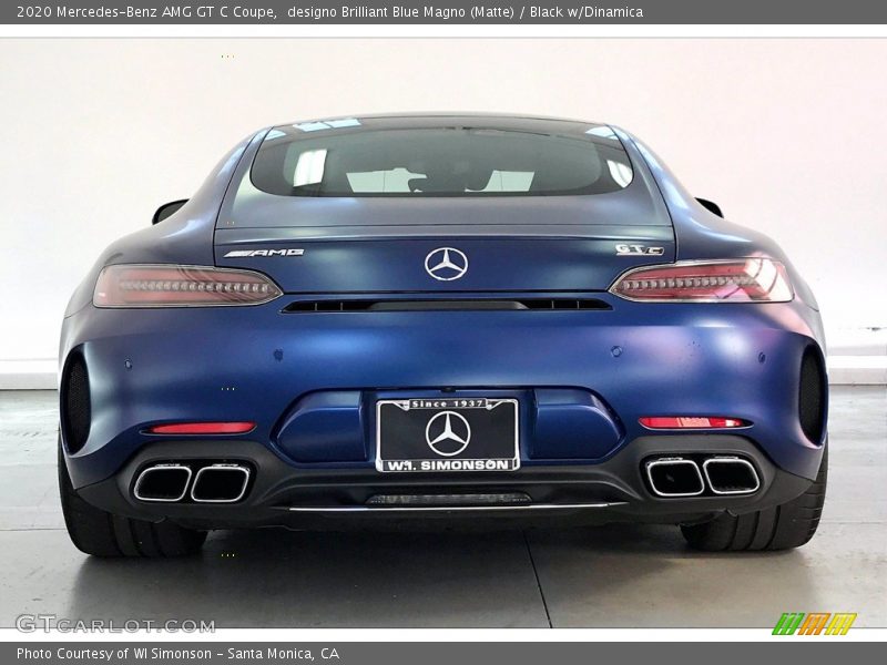 designo Brilliant Blue Magno (Matte) / Black w/Dinamica 2020 Mercedes-Benz AMG GT C Coupe