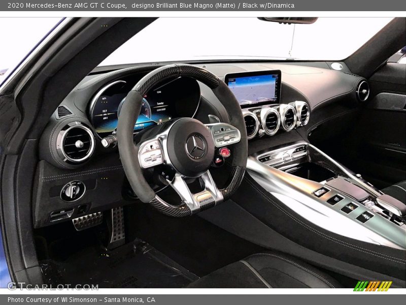designo Brilliant Blue Magno (Matte) / Black w/Dinamica 2020 Mercedes-Benz AMG GT C Coupe