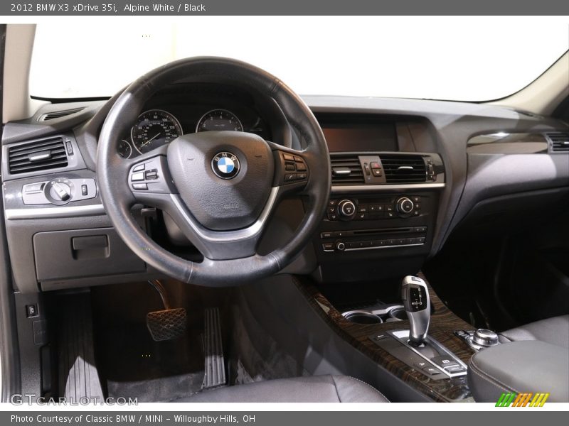 Alpine White / Black 2012 BMW X3 xDrive 35i