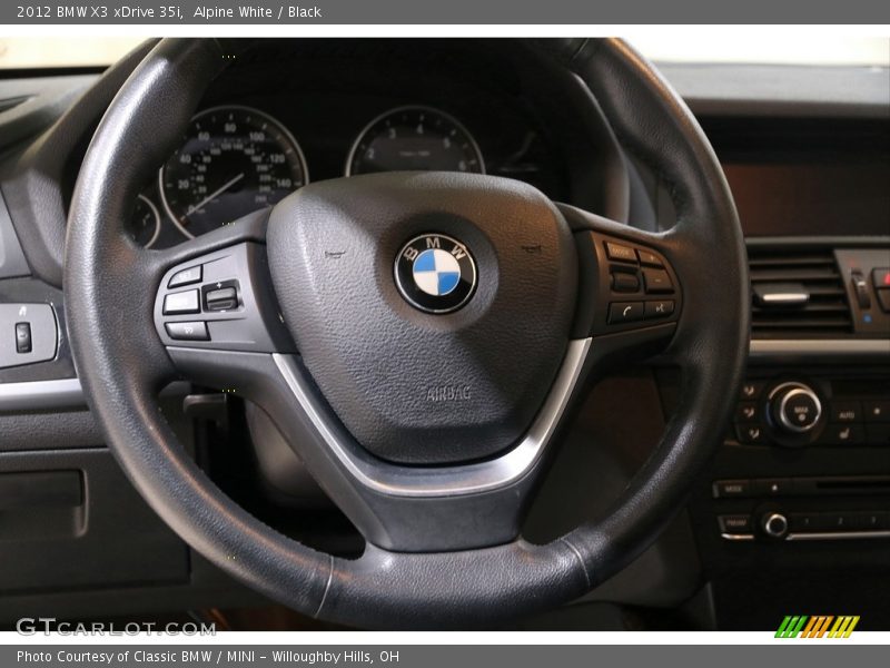 Alpine White / Black 2012 BMW X3 xDrive 35i