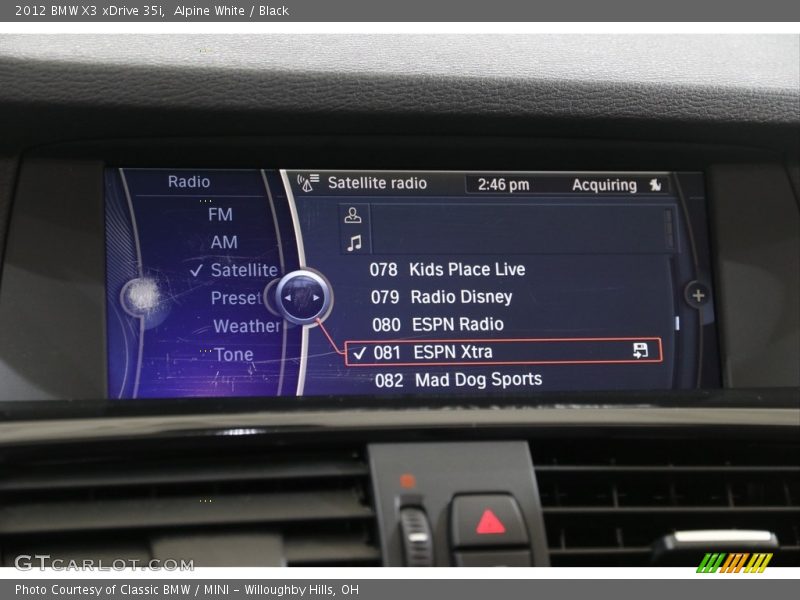 Alpine White / Black 2012 BMW X3 xDrive 35i