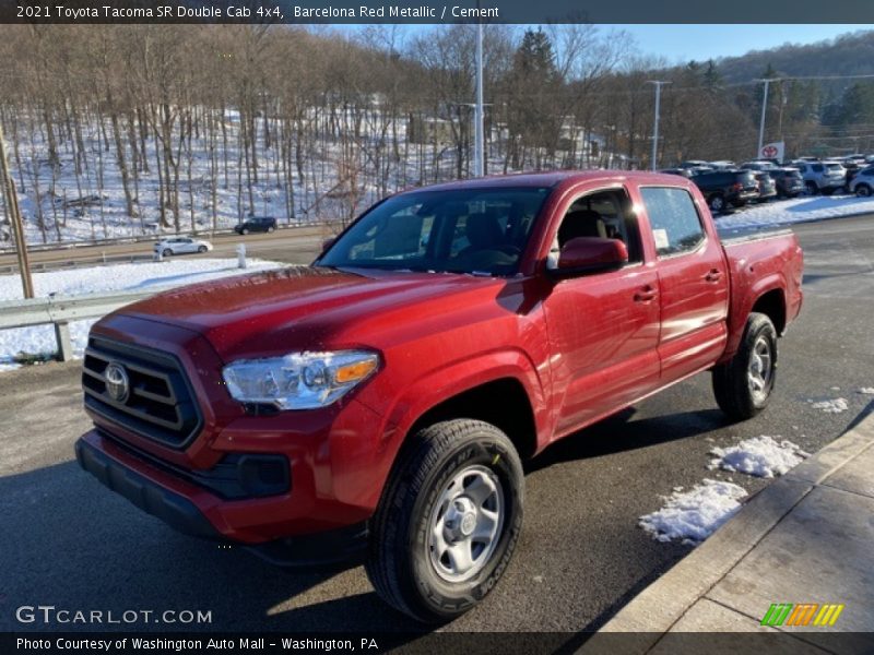 Barcelona Red Metallic / Cement 2021 Toyota Tacoma SR Double Cab 4x4