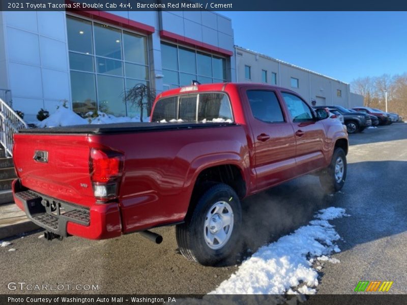 Barcelona Red Metallic / Cement 2021 Toyota Tacoma SR Double Cab 4x4