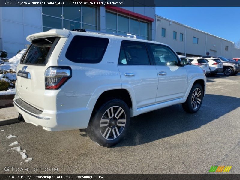 Blizzard White Pearl / Redwood 2021 Toyota 4Runner Limited 4x4