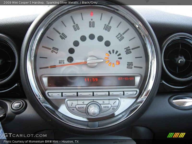 Sparkling Silver Metallic / Black/Grey 2009 Mini Cooper S Hardtop