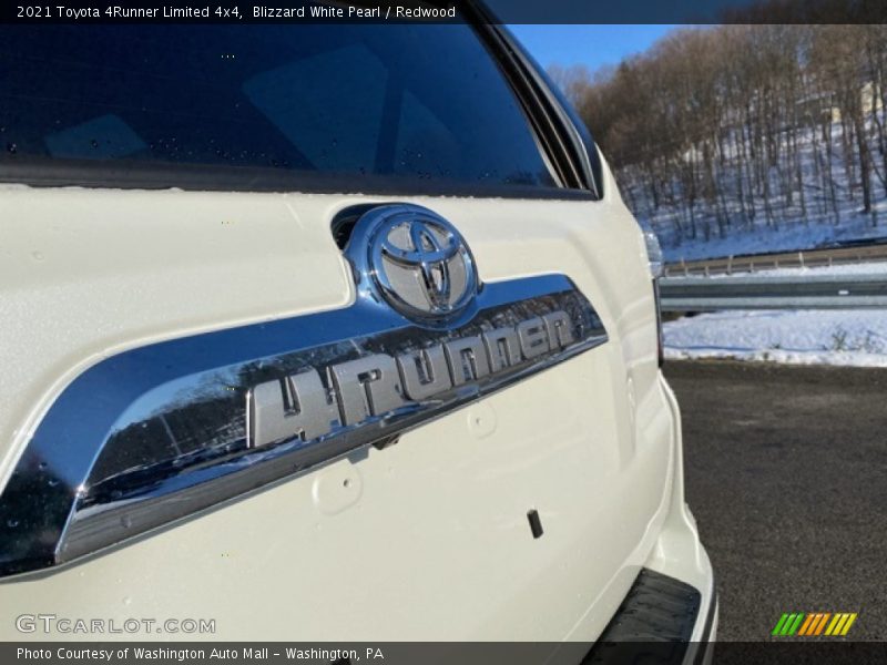 Blizzard White Pearl / Redwood 2021 Toyota 4Runner Limited 4x4