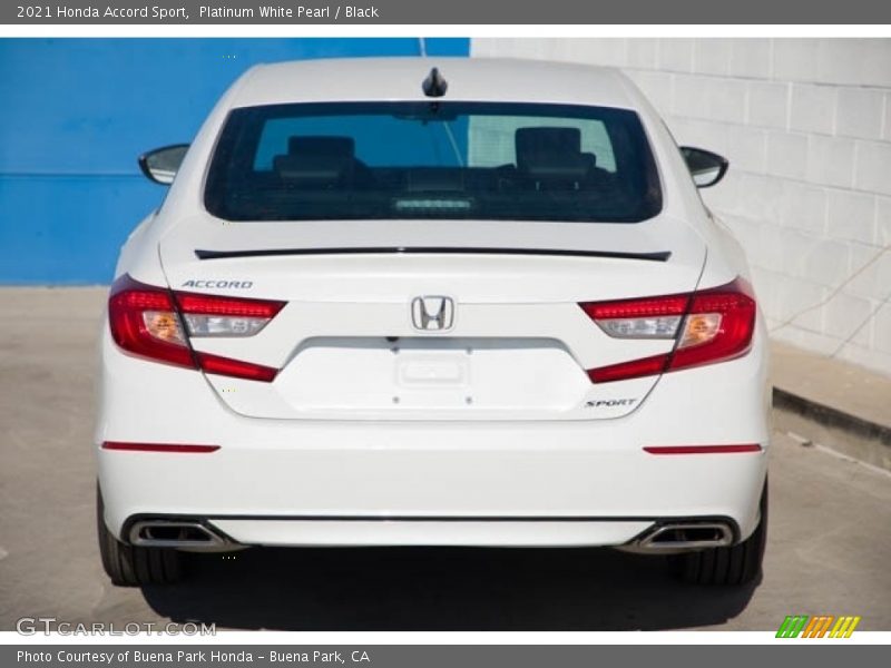 Platinum White Pearl / Black 2021 Honda Accord Sport