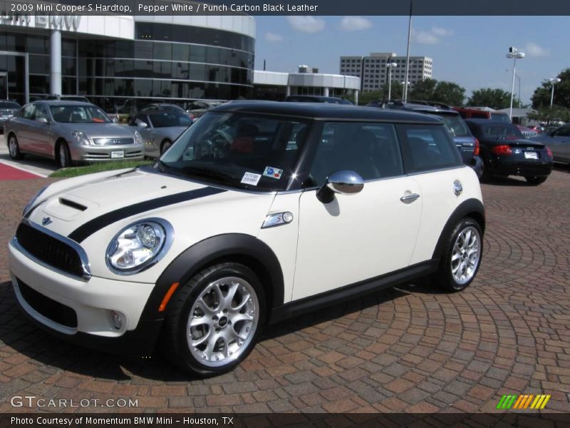 Pepper White / Punch Carbon Black Leather 2009 Mini Cooper S Hardtop