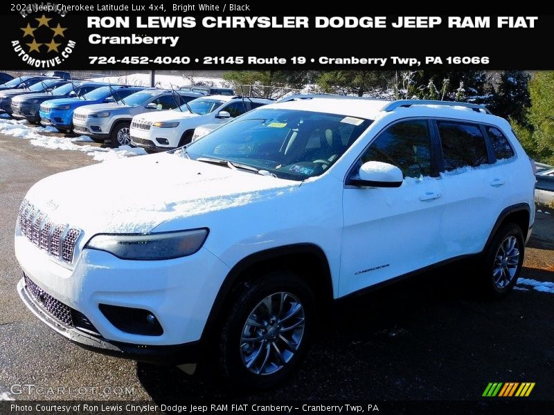 Bright White / Black 2021 Jeep Cherokee Latitude Lux 4x4