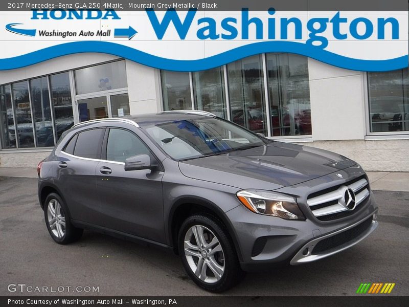 Mountain Grey Metallic / Black 2017 Mercedes-Benz GLA 250 4Matic