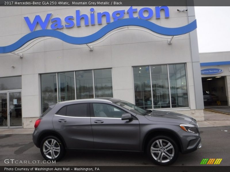 Mountain Grey Metallic / Black 2017 Mercedes-Benz GLA 250 4Matic