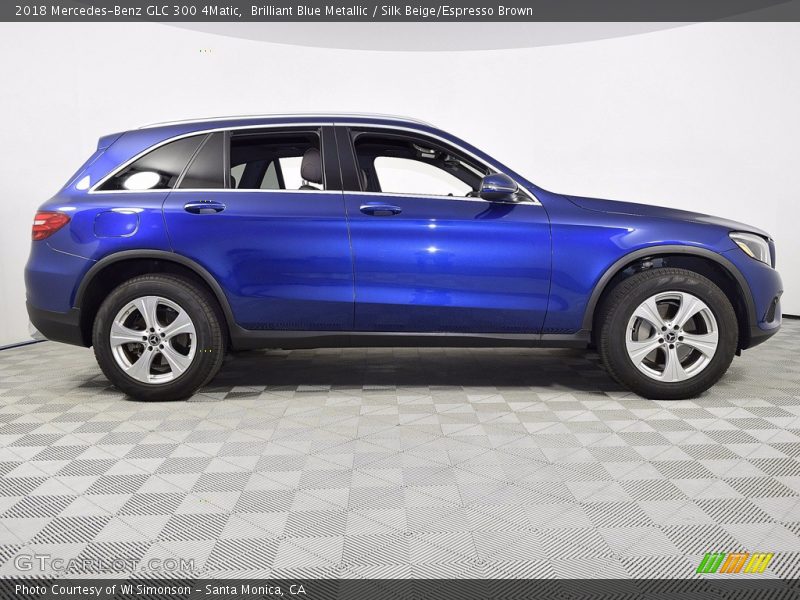 Brilliant Blue Metallic / Silk Beige/Espresso Brown 2018 Mercedes-Benz GLC 300 4Matic
