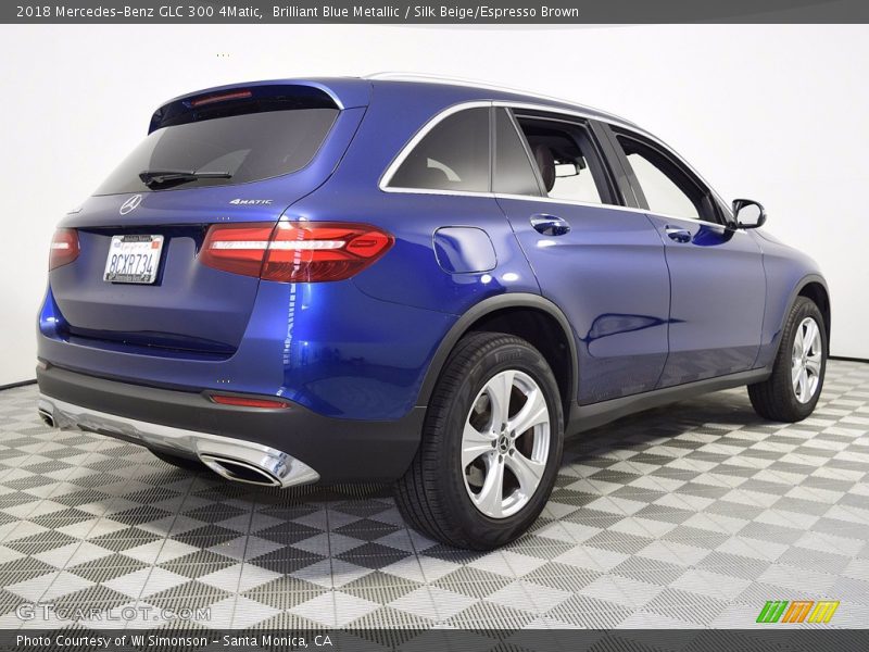 Brilliant Blue Metallic / Silk Beige/Espresso Brown 2018 Mercedes-Benz GLC 300 4Matic
