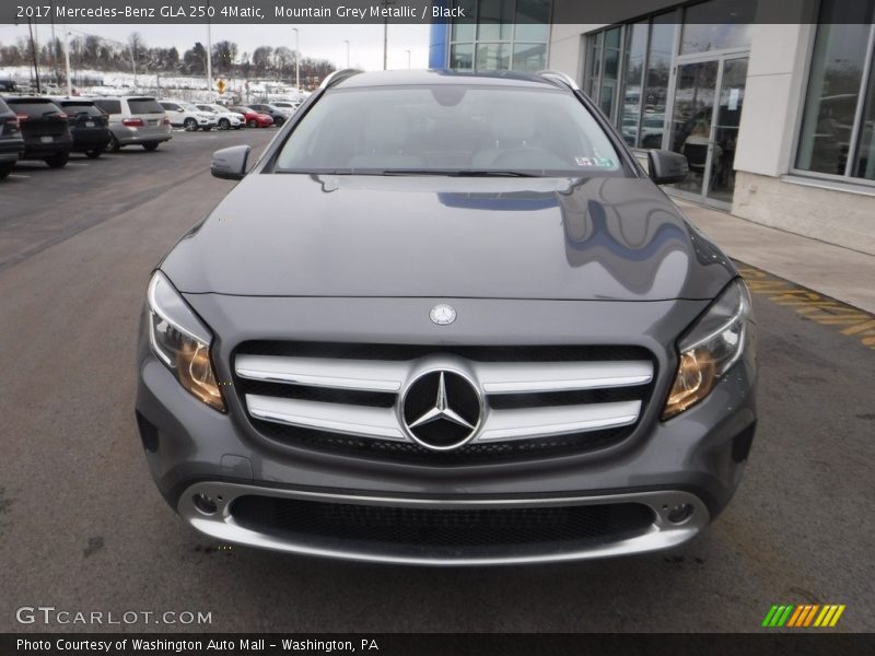 Mountain Grey Metallic / Black 2017 Mercedes-Benz GLA 250 4Matic