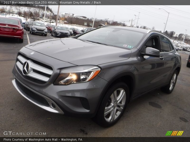 Mountain Grey Metallic / Black 2017 Mercedes-Benz GLA 250 4Matic