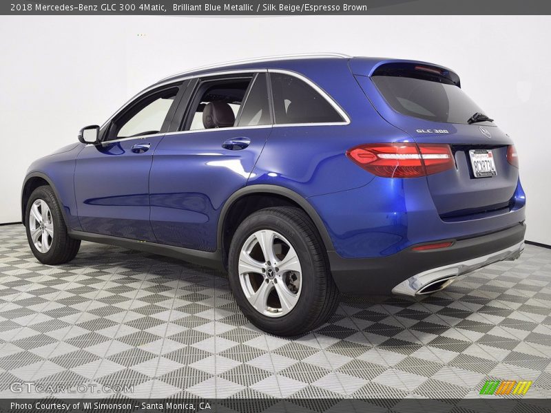 Brilliant Blue Metallic / Silk Beige/Espresso Brown 2018 Mercedes-Benz GLC 300 4Matic