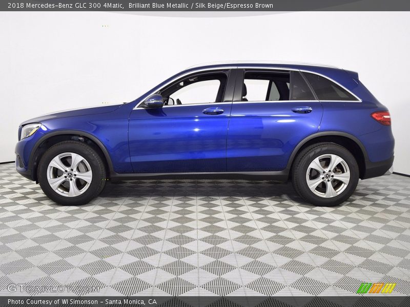 Brilliant Blue Metallic / Silk Beige/Espresso Brown 2018 Mercedes-Benz GLC 300 4Matic