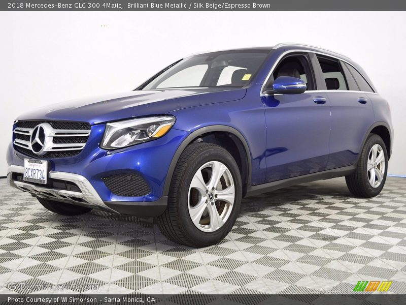 Brilliant Blue Metallic / Silk Beige/Espresso Brown 2018 Mercedes-Benz GLC 300 4Matic