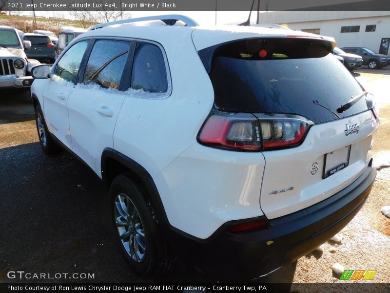 Bright White / Black 2021 Jeep Cherokee Latitude Lux 4x4
