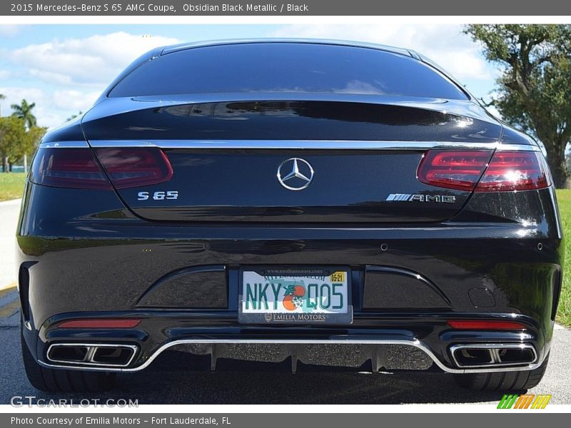 Obsidian Black Metallic / Black 2015 Mercedes-Benz S 65 AMG Coupe