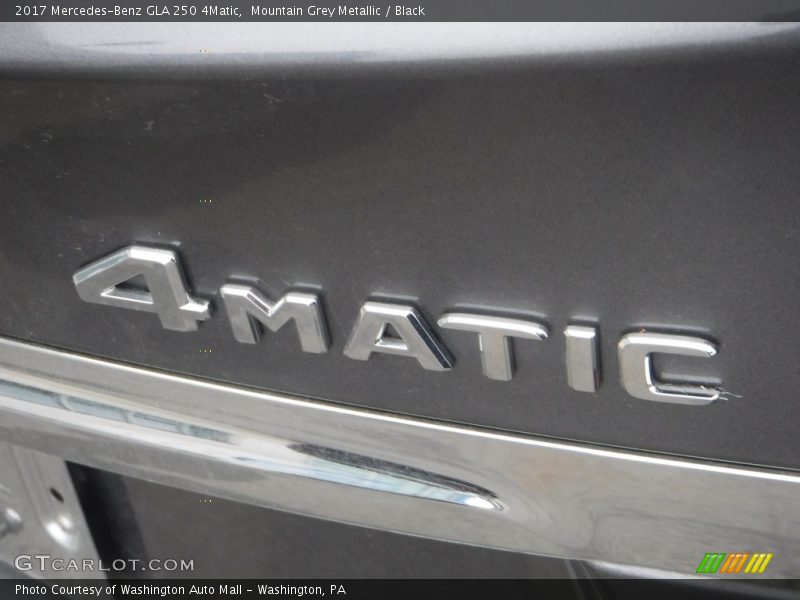 Mountain Grey Metallic / Black 2017 Mercedes-Benz GLA 250 4Matic