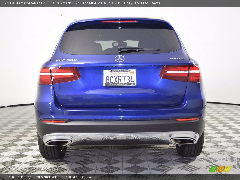 Brilliant Blue Metallic / Silk Beige/Espresso Brown 2018 Mercedes-Benz GLC 300 4Matic