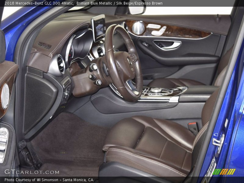 Brilliant Blue Metallic / Silk Beige/Espresso Brown 2018 Mercedes-Benz GLC 300 4Matic