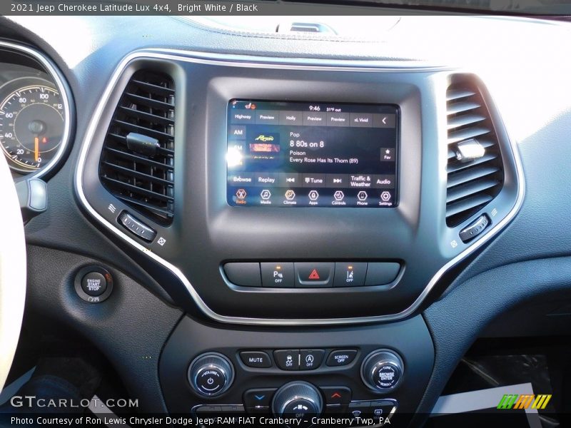 Bright White / Black 2021 Jeep Cherokee Latitude Lux 4x4