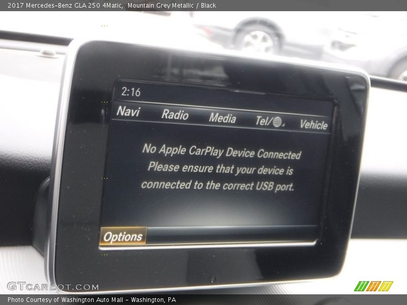 Mountain Grey Metallic / Black 2017 Mercedes-Benz GLA 250 4Matic