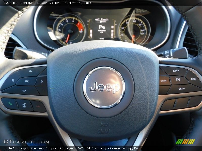Bright White / Black 2021 Jeep Cherokee Latitude Lux 4x4