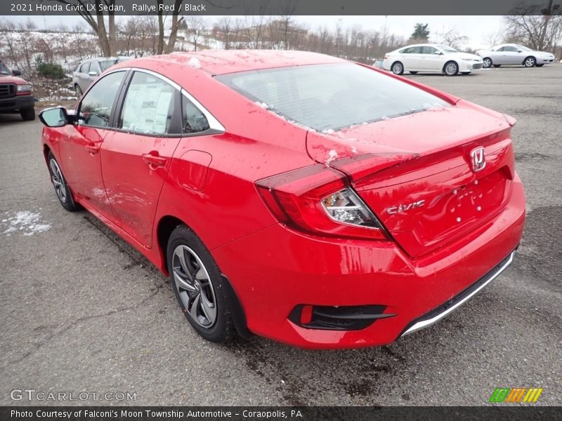 Rallye Red / Black 2021 Honda Civic LX Sedan