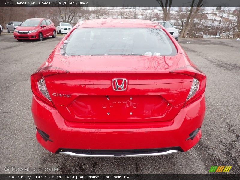Rallye Red / Black 2021 Honda Civic LX Sedan