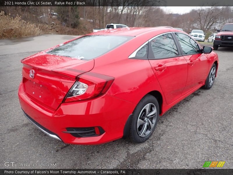 Rallye Red / Black 2021 Honda Civic LX Sedan