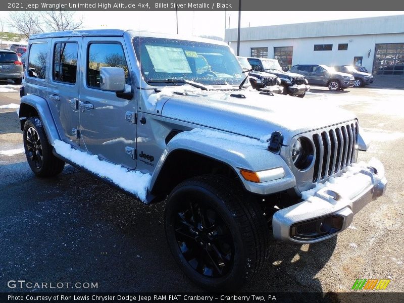 Billet Silver Metallic / Black 2021 Jeep Wrangler Unlimited High Altitude 4x4