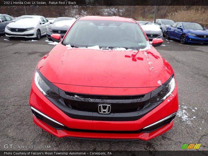 Rallye Red / Black 2021 Honda Civic LX Sedan
